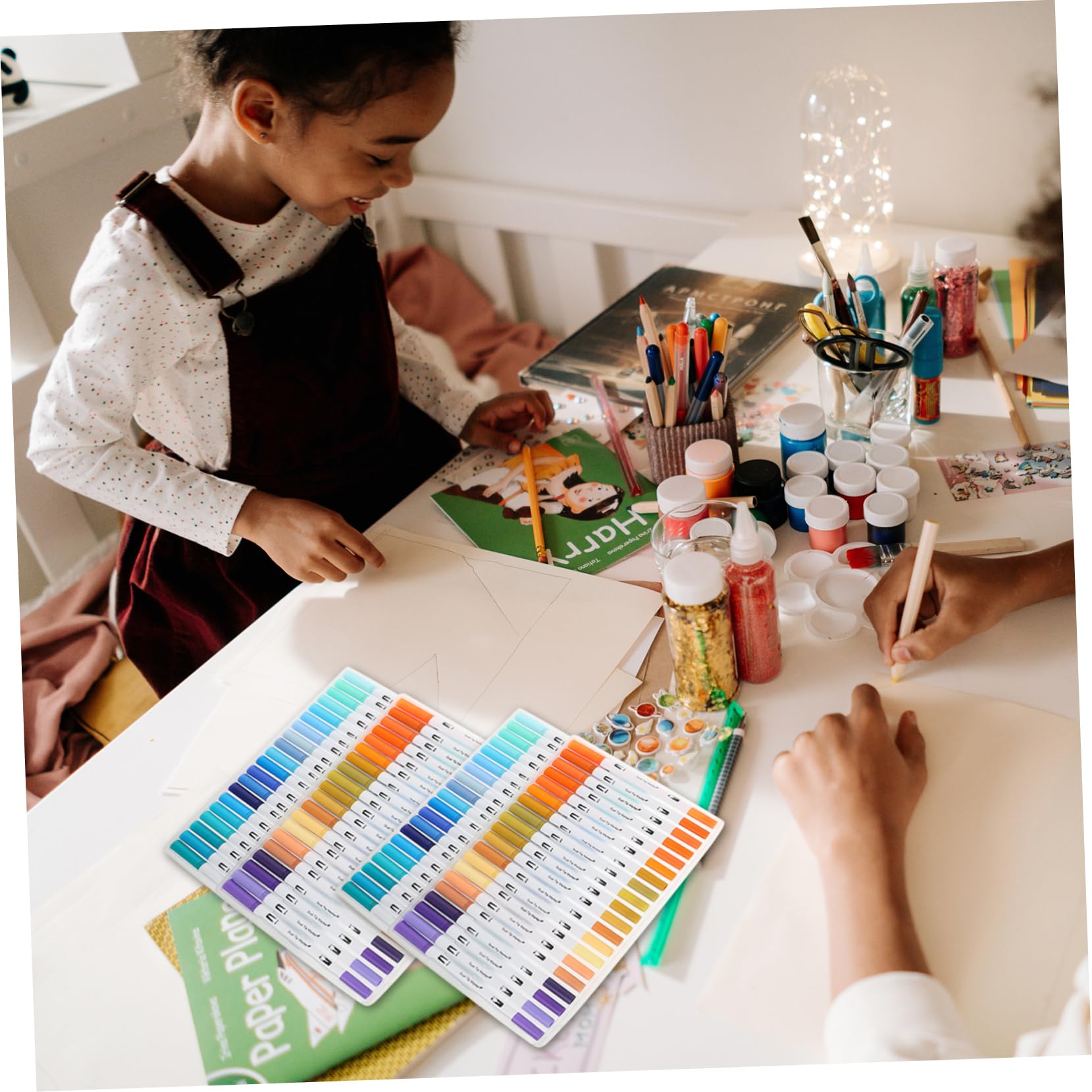 Operitacx 100pièces Lot de Feutres Pinceaux à Pointe Fine pour Coloriage Stylos De Coloriage Et Matériel Art