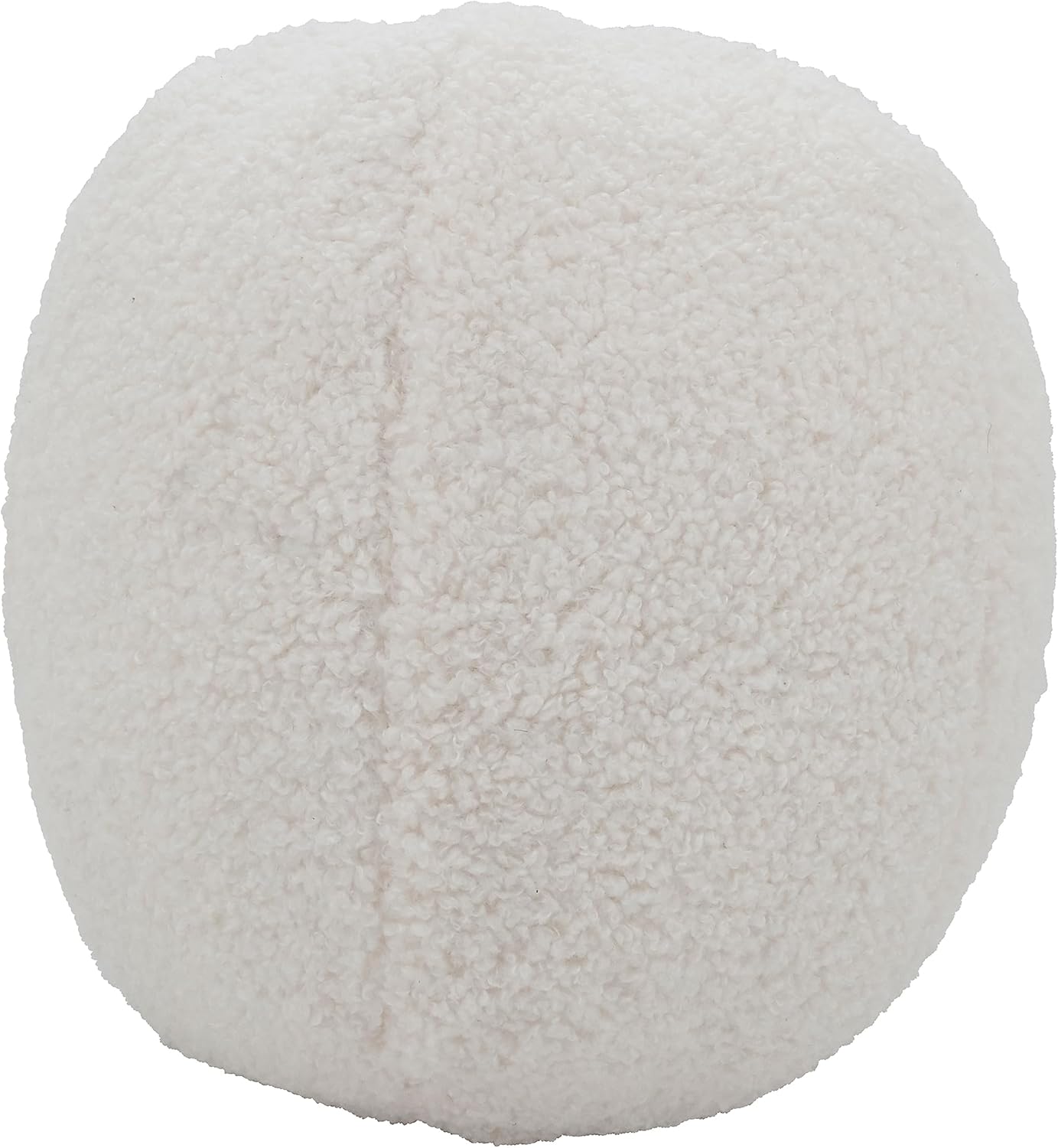 SARO LIFESTYLE Plush Playfulness Faux Fur Ball Poly Filled Throw Pillow, Black, 10"