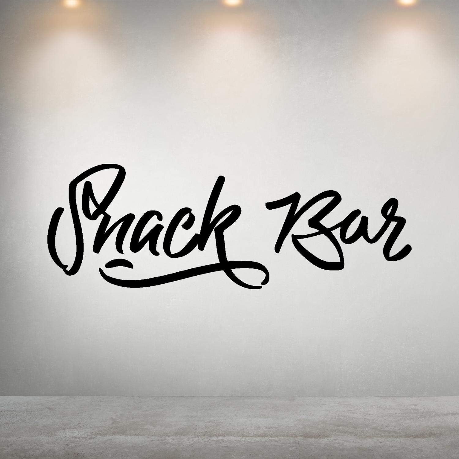 Kitchen Decor Sticker-Snack Barfor Kitchen Home-Wall Decal Food-Kitchen Reustarant Bar Backery Wall Stickers Decor-Removable Wall Decals-0-016BGN72-12.5x35 in