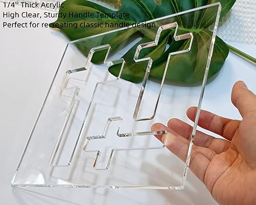 Miniatura 3 de Plantilla de enrutador de cruces, plantilla de enrutador acrílico con incrustaciones cruzadas, plantilla de cinta, plantilla de carpintería o