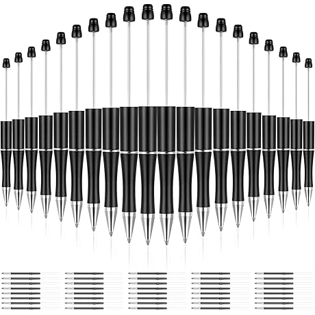 Trusted 20 Pack Black Beadable Pens Bulk for Joyful Creations