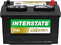 Interstate MTP-65HD Group 65 Car Battery: 850 CCA, 12V, 150 RC, 30-Month Warranty for Cars, Trucks, SUVs