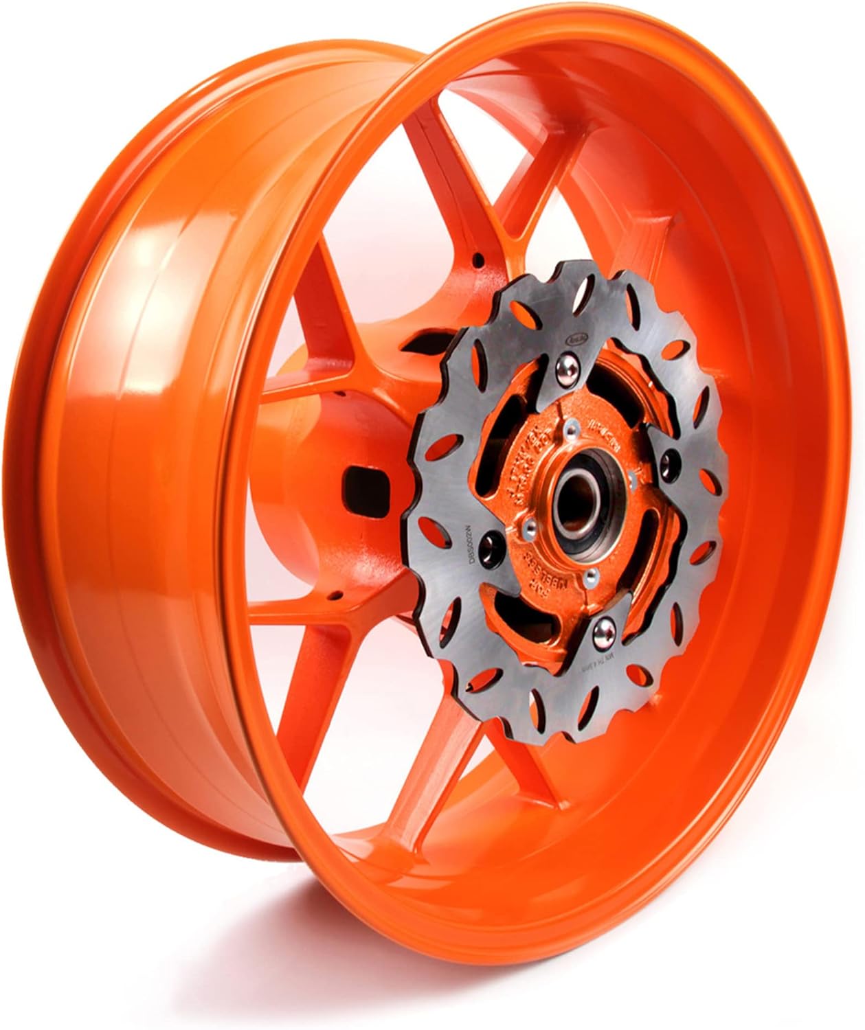 Arashi Rear Wheel Rim and Brake Disc Rotor for Honda CBR1000RR 2008-2016, Motorcycle Replacement Accessories Parts Orange