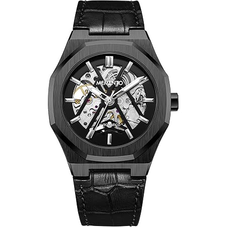 MEMENTO Orologio Automatico In Acciaio Con Cinturino Intercambiabile dal  Design Elegante E Sportivo : Amazon.it: Orologi