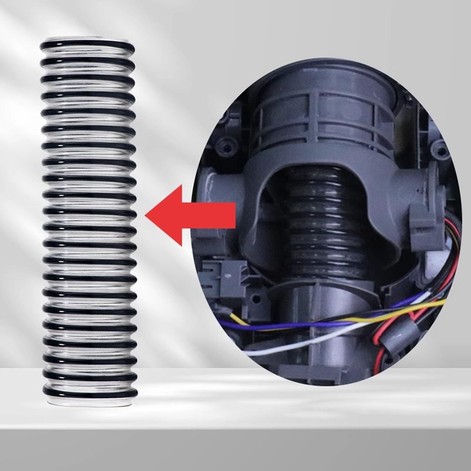 Tineco Ersatzschlauch Für Floor ONE S3/S5/S6/S7 & Breeze Staubsauger - 2 Schläuche Mit Werkzeug-Set