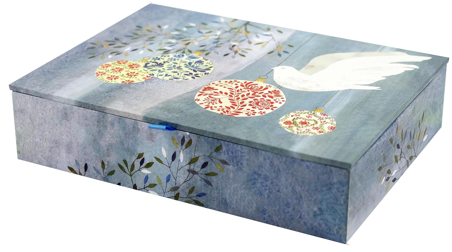 Festive Dove Deluxe Boxed Holiday Cards (20 Cards, 21 Self-sealing Envelopes) - Image 3