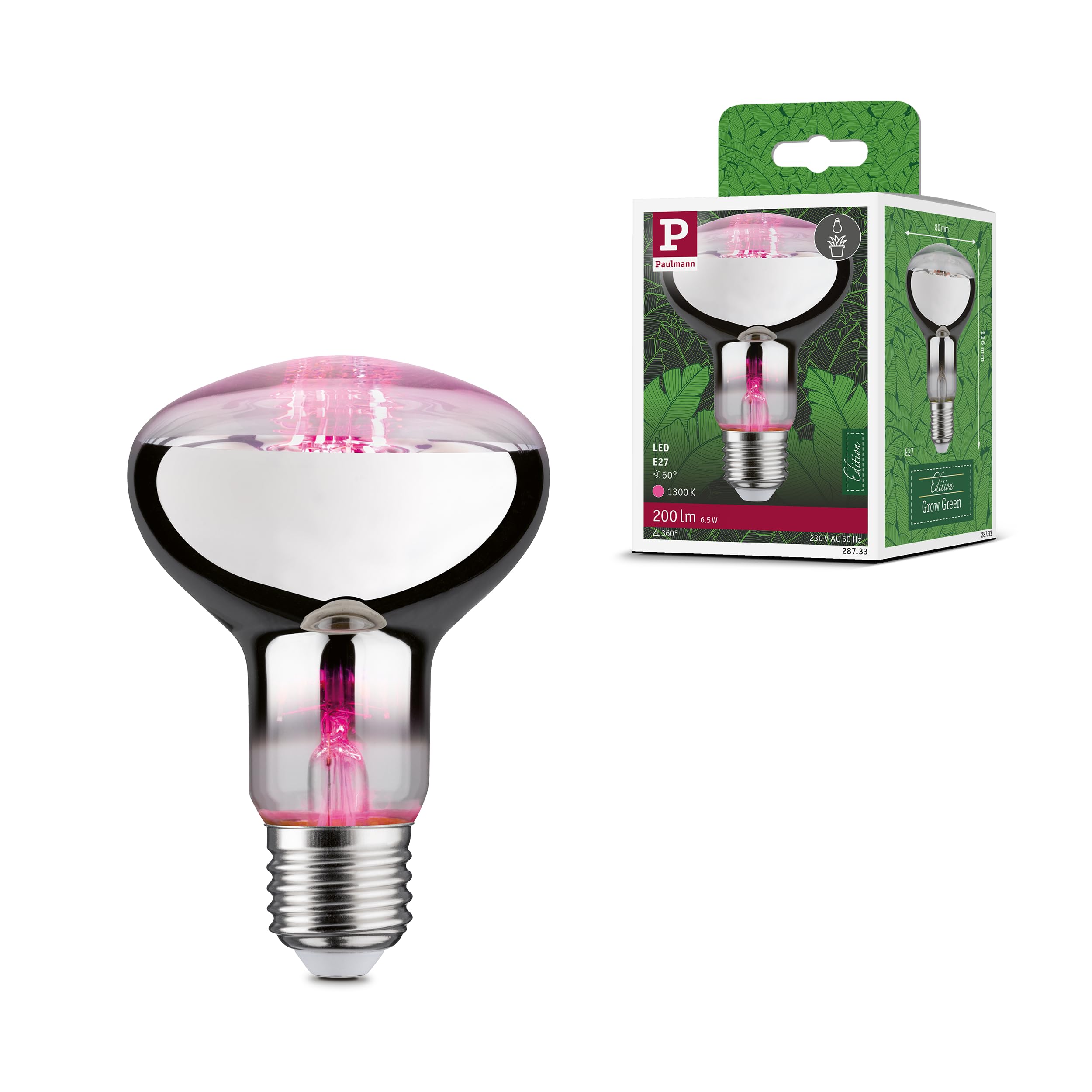 Paulmann Led Grow Light Bulb E27 R80 6.5W
