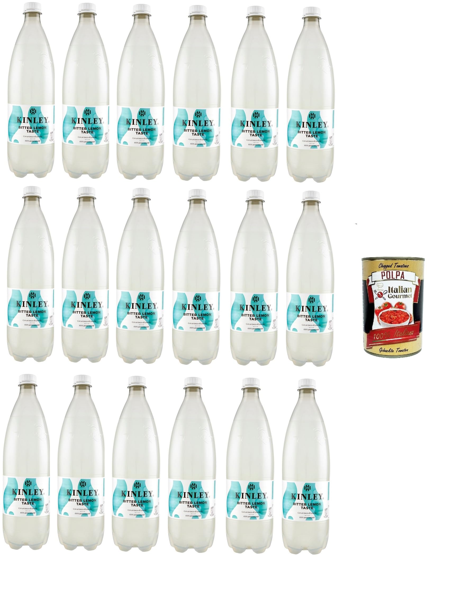 Italian Gourmet Kinley Bitter Lemon Bevanda Tonica al limone PET 18 x 1L