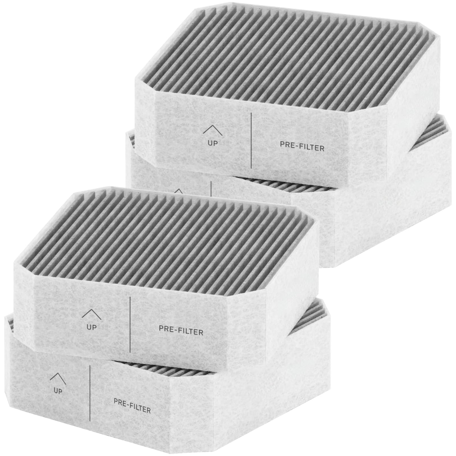 Prefiltro para purificador de aire Molekule con carbón activado de alta eficiencia, paquete de 4