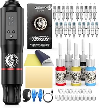 Amazon.com: Tattoo Gun Kit, Wormhole Tattoo Kit Wireless Tattoo Amazon.com: Tattoo Gun Kit, Wormhole Tattoo Kit Wireless Tattoo