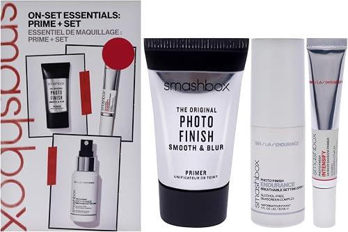 Smashbox On-Set Essentials: Prime + Set | Long Lasting, Blurring, Hydrating, Vegan + Cruelty Free