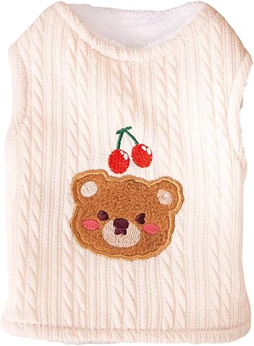 Suéter de forro polar para perro, lindo chaleco de forro polar para perro, ropa cálida para mascotas, camisas para cachorros y perros pequeños,
