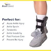 Vista 3 de Tobillera semirígida ultra activa - Estabilizador de tobillo con bisagras, protección y apoyo para esguinces, voleibol, baloncesto, tenis, lesiones