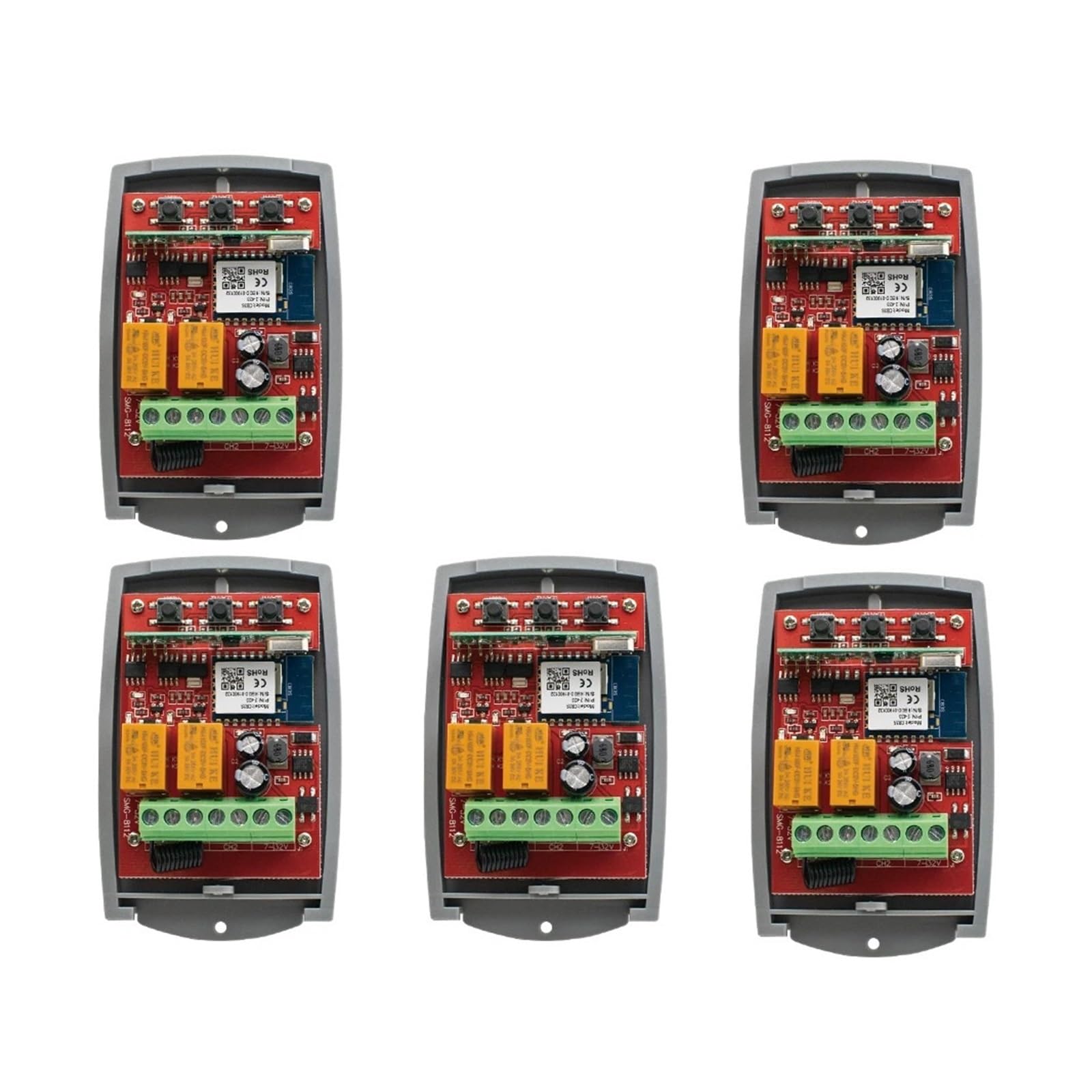 Apriporta automatico, apricancello automatico, Tuya Garage Apriporta Cancello Ricevitore 2ch 433mhz 433.92mhz Universale Fixed Rolling Code Multi Marca Controller Switch per famiglie numerose, piccole