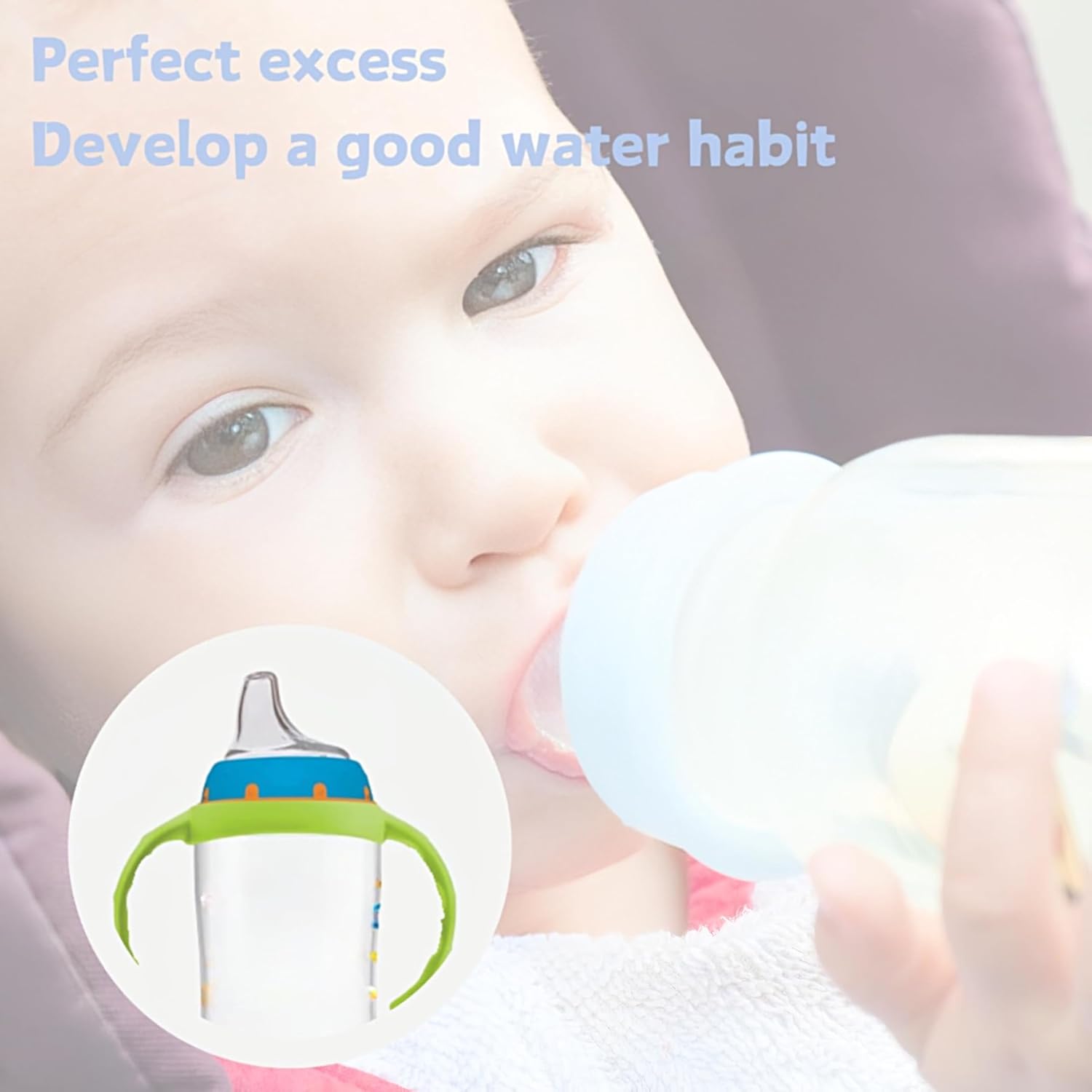 8Pack Replacement Silicone Spout Compatible with NUK Activity and Learner Cups, Nipple Replacement Spouts Leak-Proof, BPA-Free, Easy to Clean, Easy Transition from Bottle to Cup