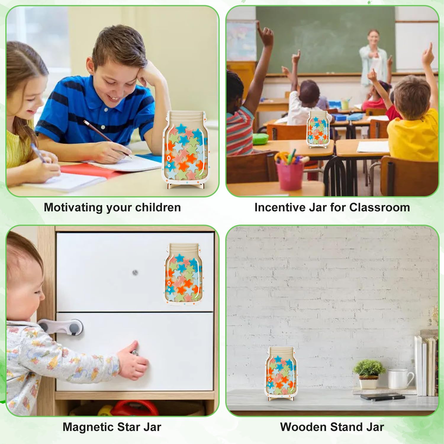 Barattolo Delle Ricompense Con Faccine Sorridenti – Sistema Motivazionale Per Bambini, Per Educazione E Routine