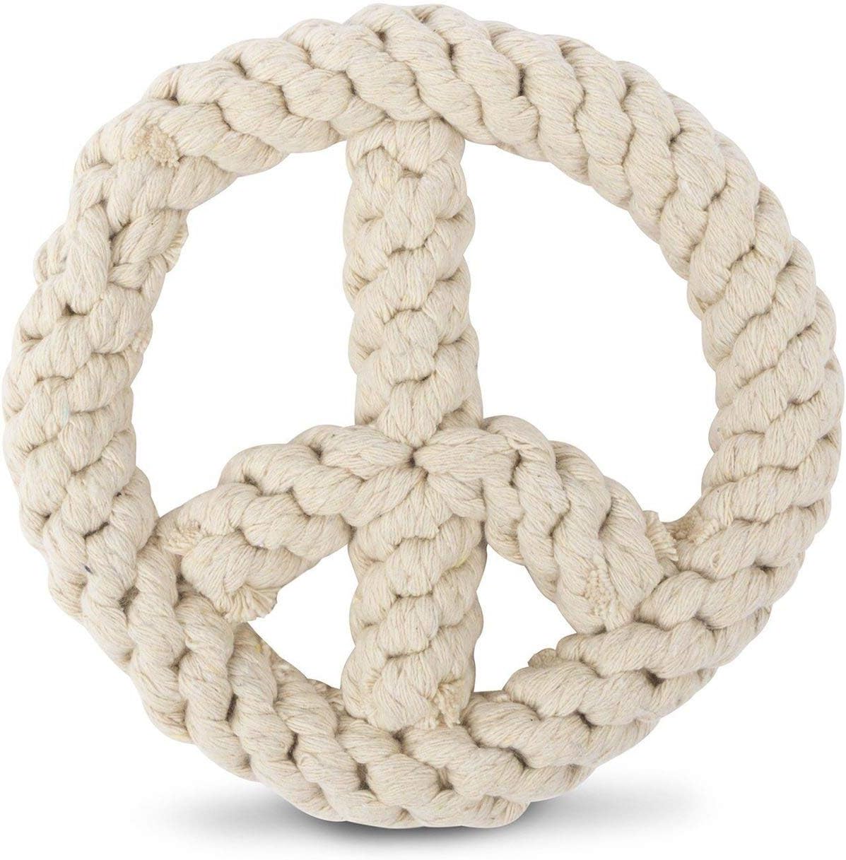Harry Barker Rope Peace Dog Toy