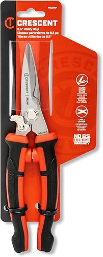 Miniatura 7 de Crescent Wiss - Cortadora EZ de 8-12 pulgadas, tijeras fáciles para mejoras del hogar, talleres de reparación y jardín, herramientas de electricista