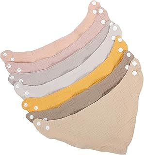 JEWEDECO Babadores 7Pcs Babador Triangular Babador De Comer Babador De Algodão Unissex Babador Pequeno Decorativo Roupas Babador De Jantar Protetor Universal Comer Babador Usado