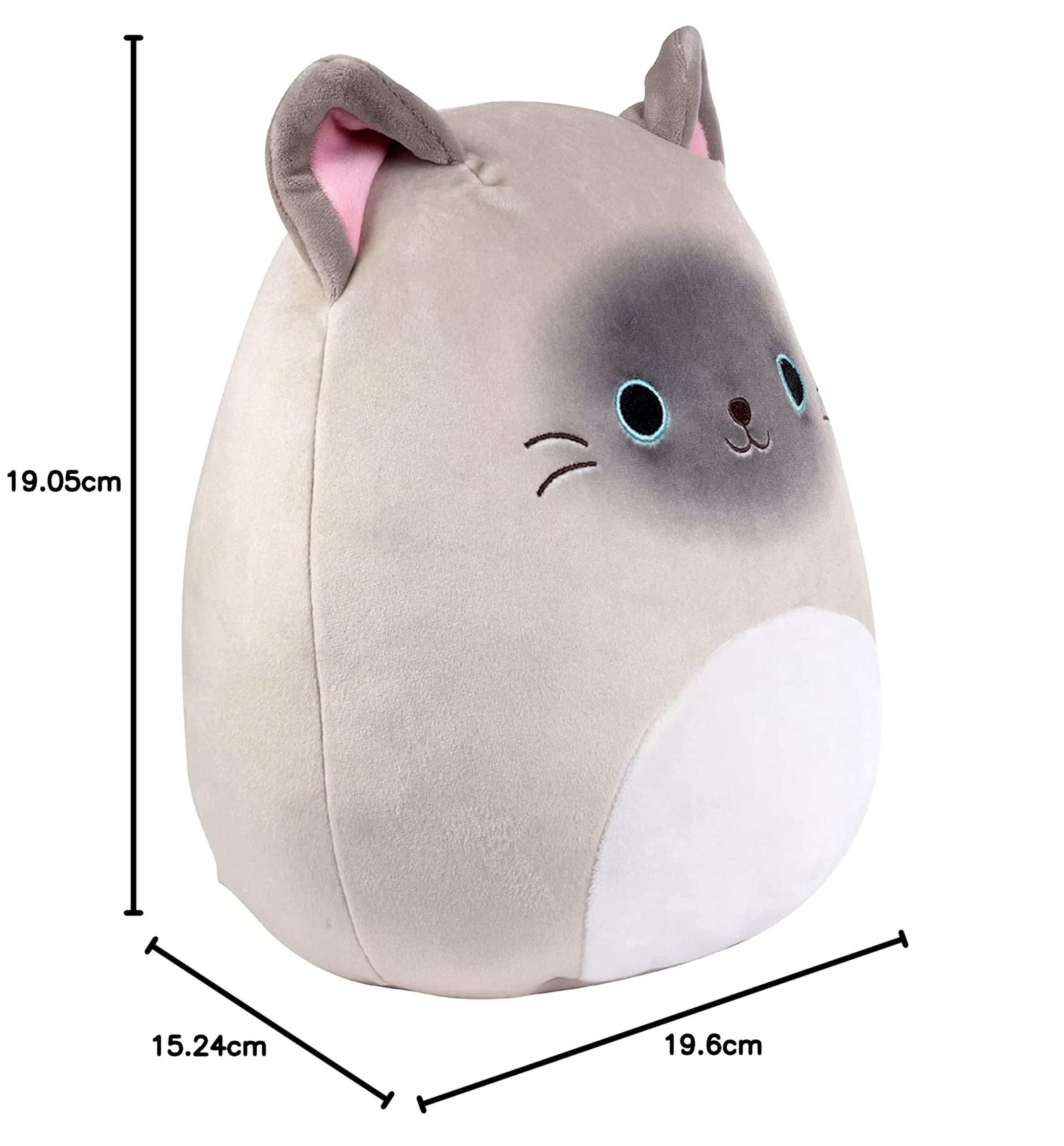 SM SunniMix Peluche Chat Siamois Réaliste 40cm - Jouet En Peluche Douce Pour Enfant