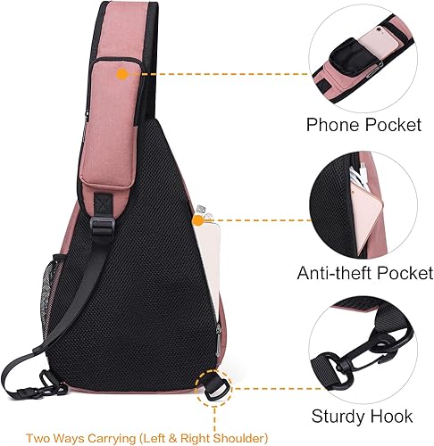 Miniatura 7 de MOSISO Mochila de lona y mochila de senderismo, mochila de viaje con forma de abanico, bolsa de hombro cruzada de cuerda en forma de abanico, gris