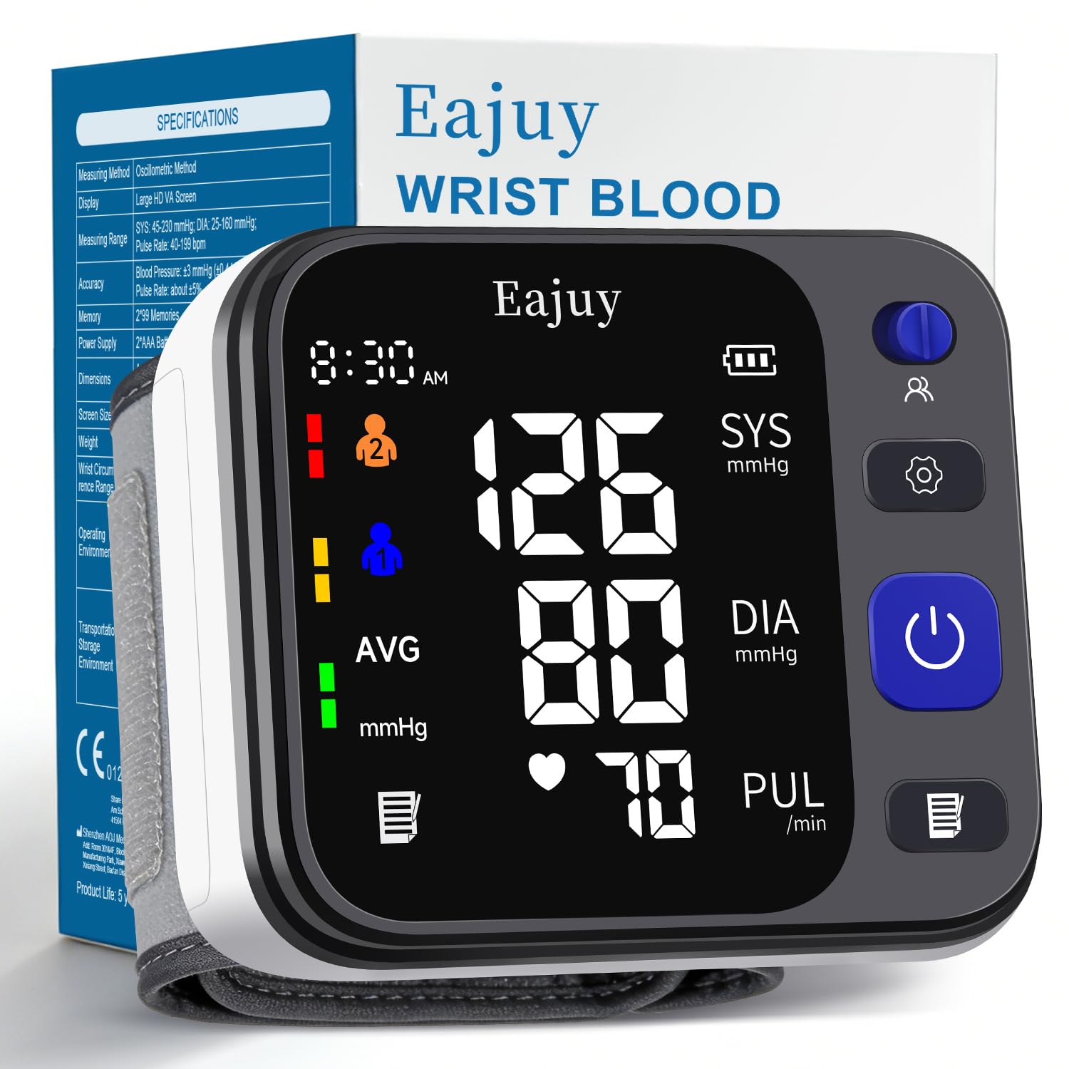 Wrist Blood Pressure Monitor 2026 New Upgrade