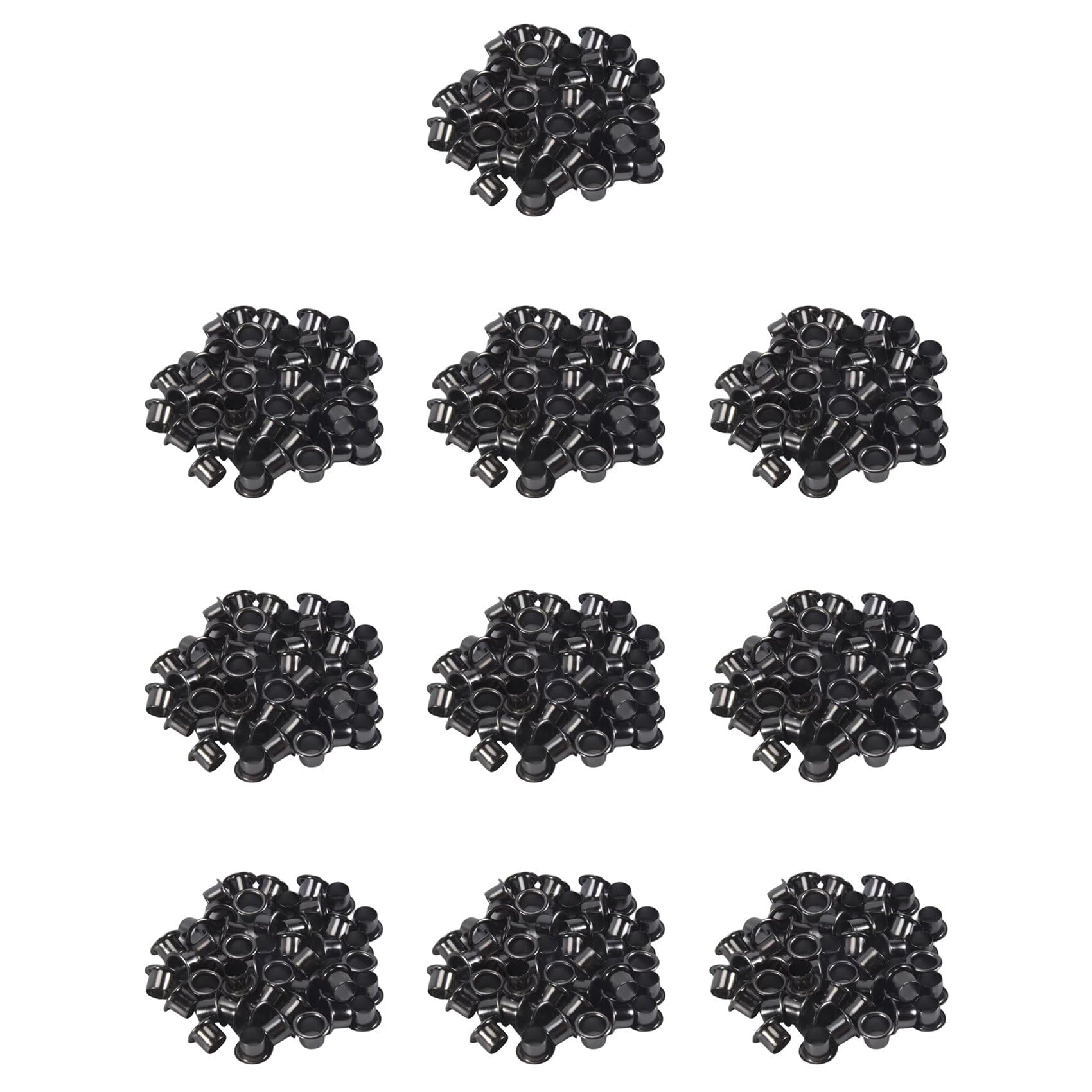 Jnchdghwa Silver-Black 500Pcs Eyelets For Diy Kydex Sheath 6Mm Rivet Hand Tool Parts Eyelet Hole Punch Tool Kit