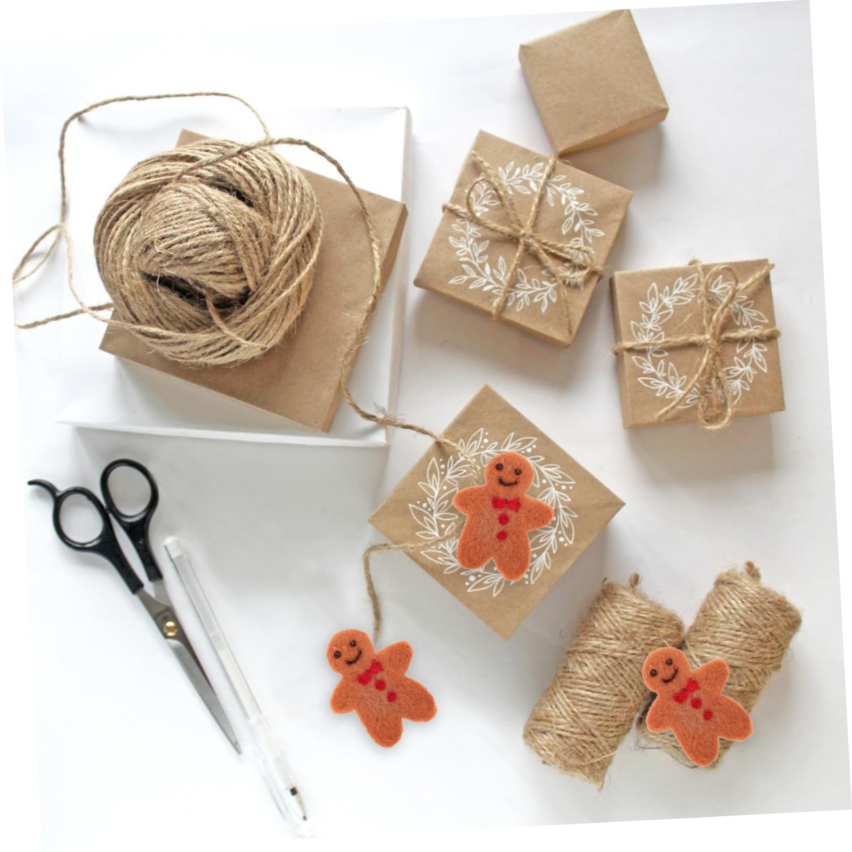 SEWACC 30piezas Adornos De Jengibre Para Accesorios De Cabello y Decoración Navideña Perfectos Para Manualidades y