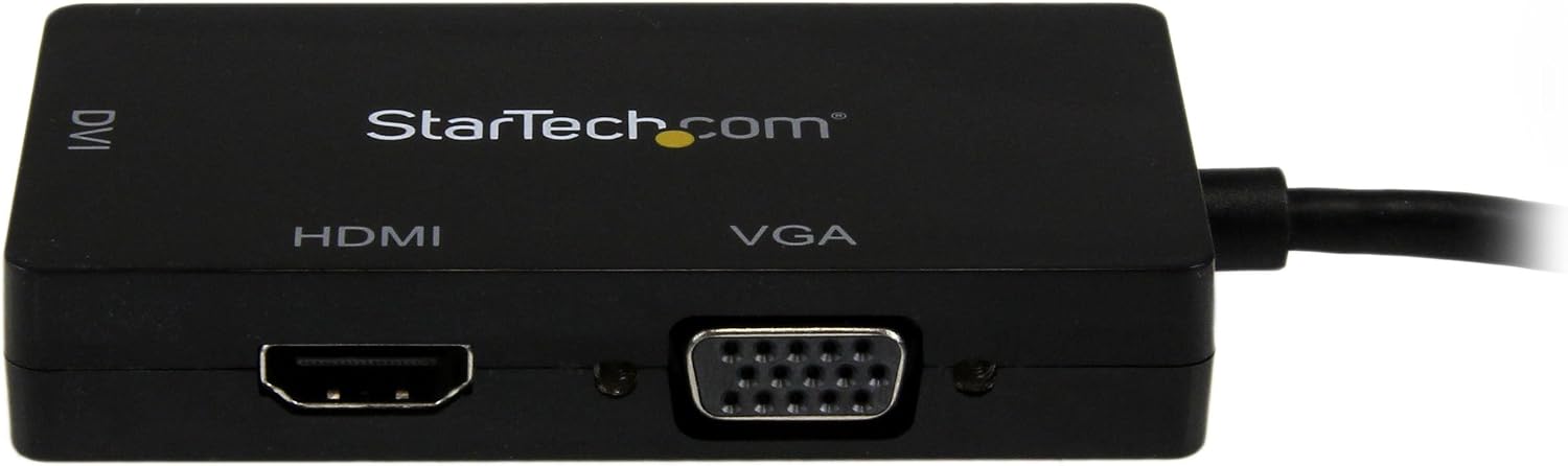 Limited StarTech.com 3 in 1 Mini DisplayPort Adapter - 1080p - Mini DP/Thunderbolt to HDMI/VGA/DVI Splitter for Your Monitor (MDP2VGDVHD)