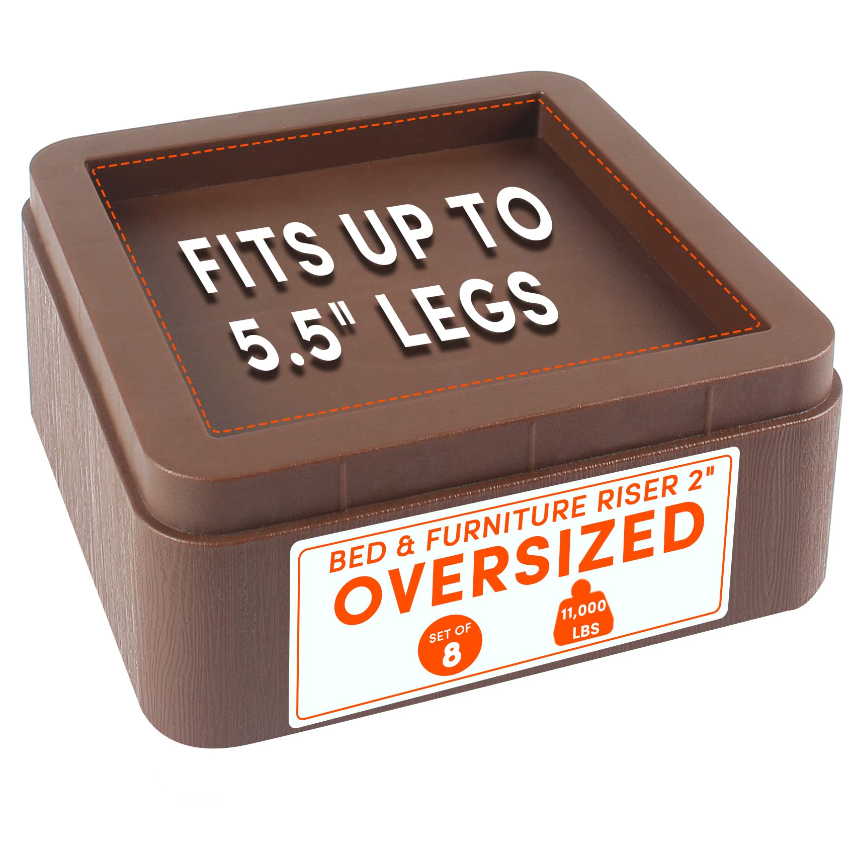 Raise Your Bed or Sofa - DEDU Bed Risers -14