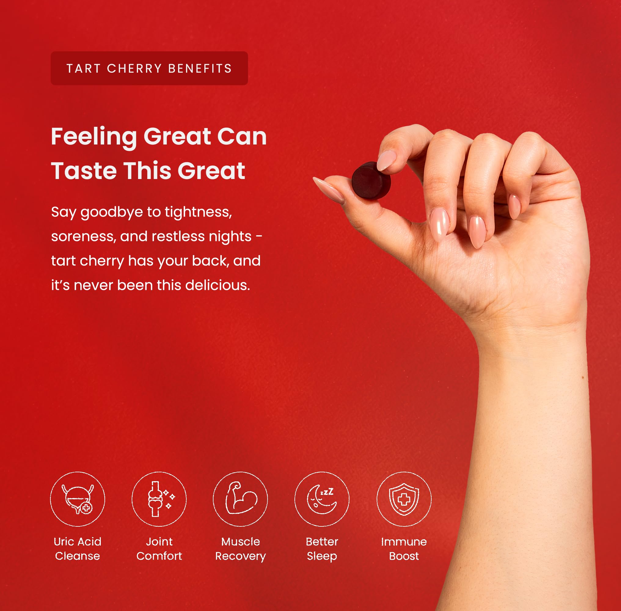 NutraChamps Tart Cherry Gummies with Celery Seed – Potent 10:1 Tart Cherry Extract – Vegan Gummies – 120 Count – Third Party Lab Tested, Vegan, Non-GMO — Amazon image 6