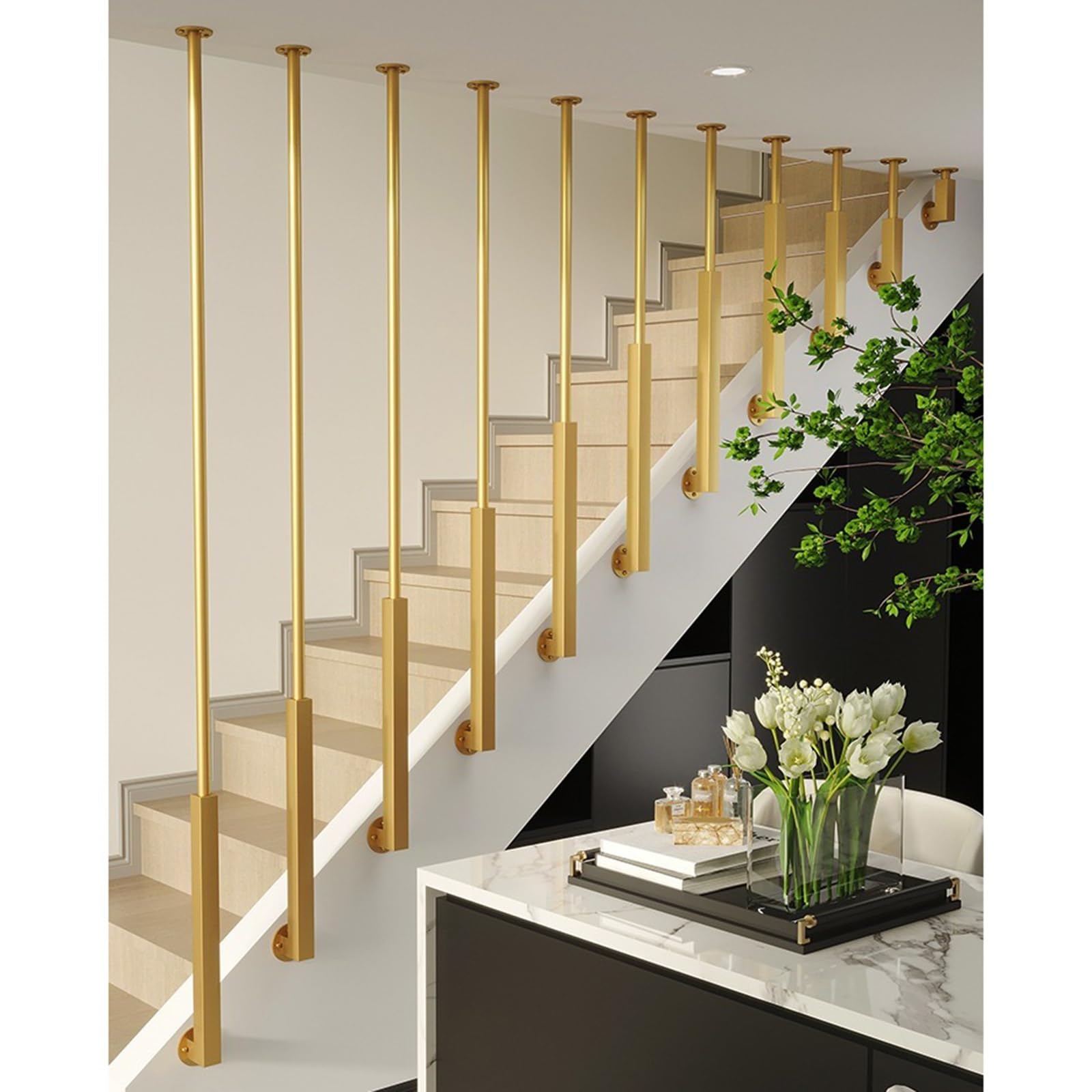 Balustre d'escalier en métal évite les chutes avec montage latéral