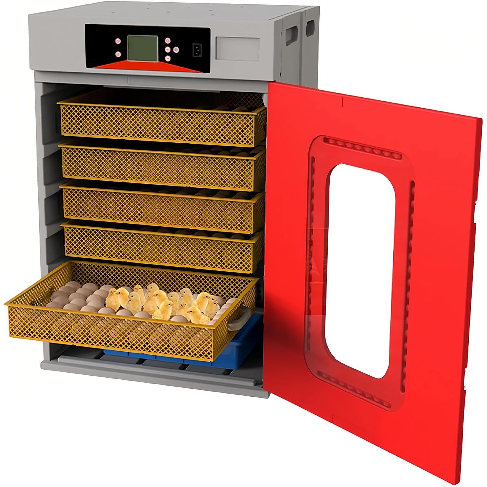 Incubadora de huevos comercial con giro automático, control digital de temperatura y humedad para incubar huevos de pollo, pato y ganso