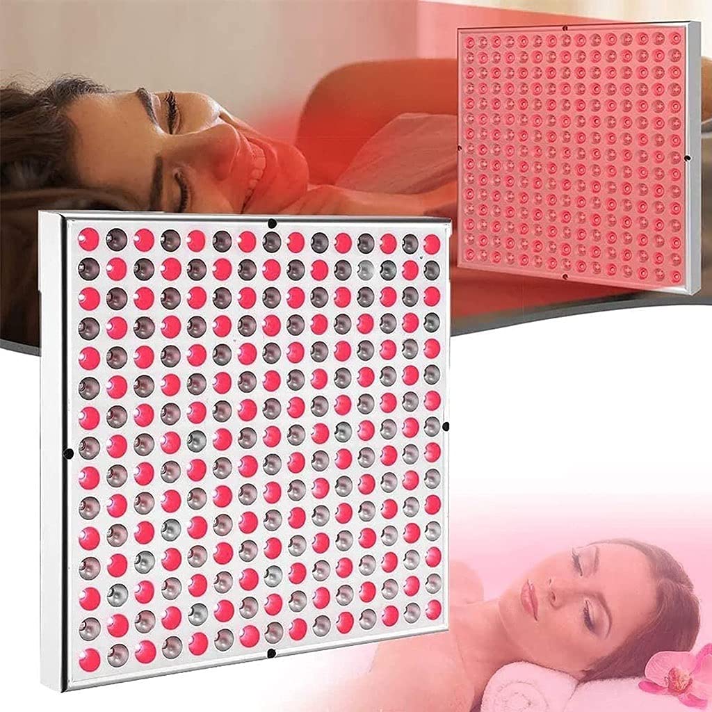 45W Luz Roja Dispositivo de Terapia, 660nm Rojo 850nm Infrarrojo Cercano Panel de Terapia por Anti Arrugas, Blanqueo, Promover la Circulación, Fortalecimiento del Hígado
