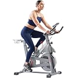 Indoor Cycling Exercise Bike w/Adjustable Cushion Seat & Multi-Grip Handlebar, Stationary Workout Equipment For Adult Cardio Training, Optional Free SunnyFit App Connection