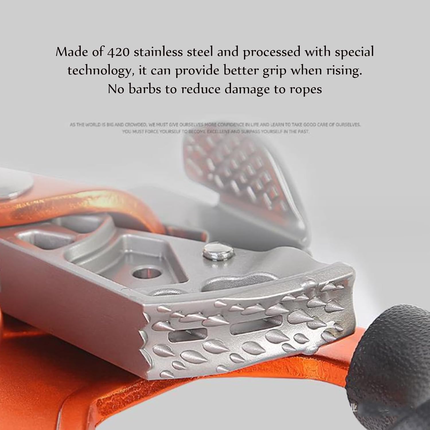 Mountaineering Climbing Hand Ascender, Lightweight Aluminum Alloy Climbing Equipment, for Arborist Tree Climbing Rigging 8-13MM Rope()