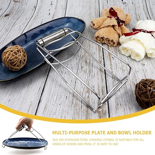 Miniatura 6 de DOERDO - Plato plegable de acero inoxidable, para cocina, hogar, restaurante, cocina