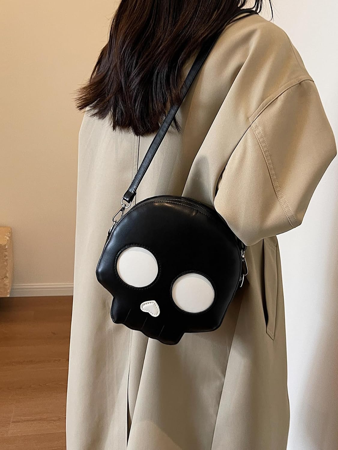 Halloween Bag Cute Skeleton Skull Ghostface Spooky Purses Horror Crossbody Bag Shoulder Bags
