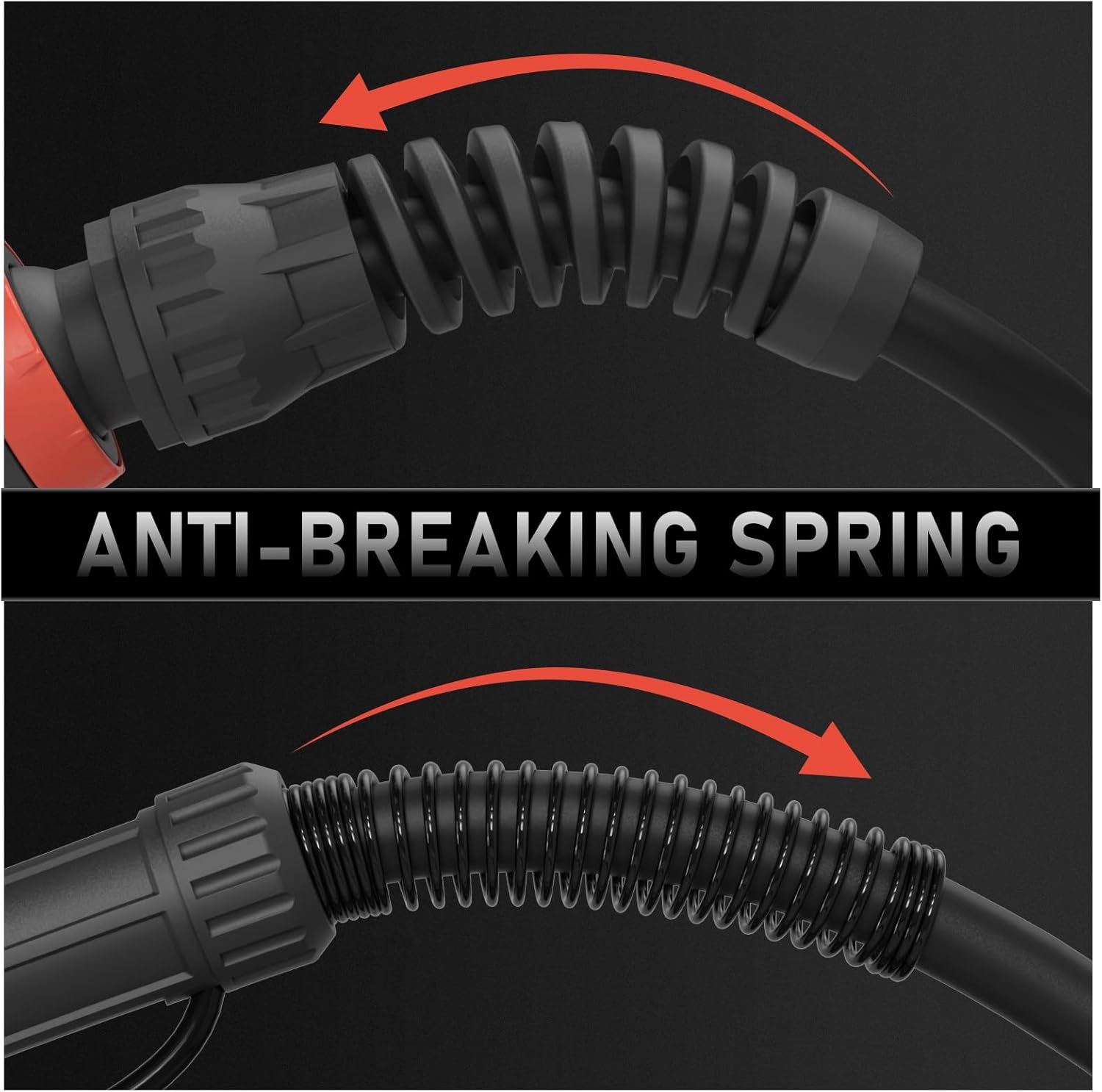 Anti-breaking spring at the cable connection point