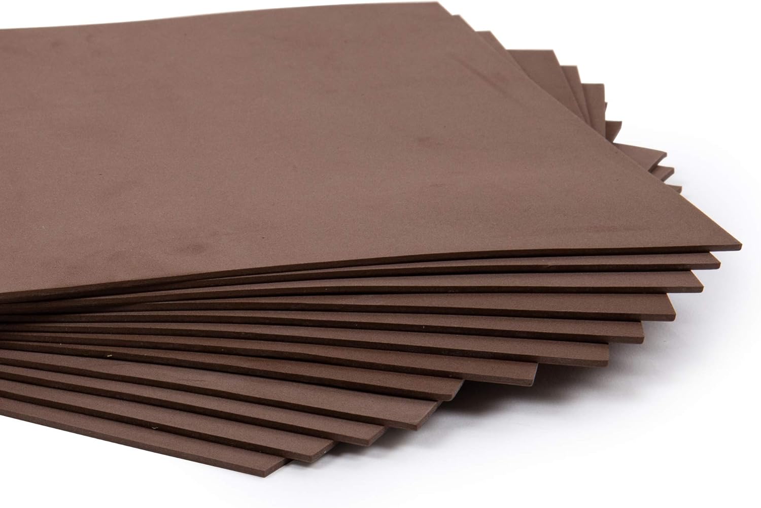 Time 4 Crafts 12-Piece Craft EVA Foam Sheets, 9 x 12 inches, Brown