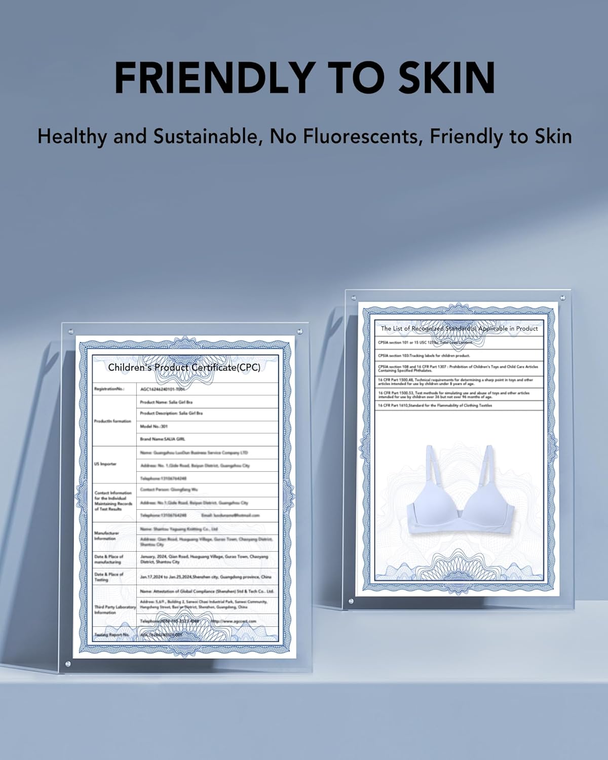 SALIA GIRL Soft Lightly Padded Teen Bras for Girls, Pull-On Wireless Training Bras for Teens Ages 10-14, Everyday Comfort - Image 6