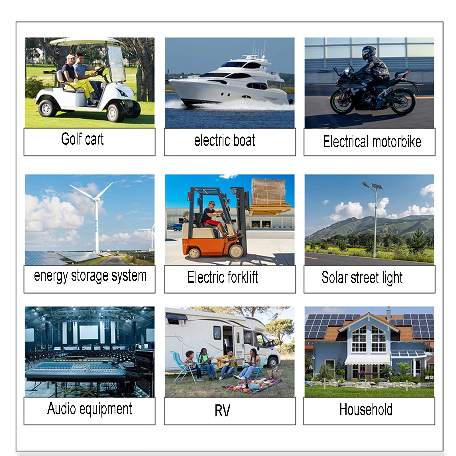 TGHY Akumulator litowy 12 V LiFePO4, do ponownego ładowania, 3000+ cykli głębokich i ochrona BMS, do systemów solarnych, kamperów, łodzi, gospodarstwa domowego i zastosowań przemysłowych, 170 Ah