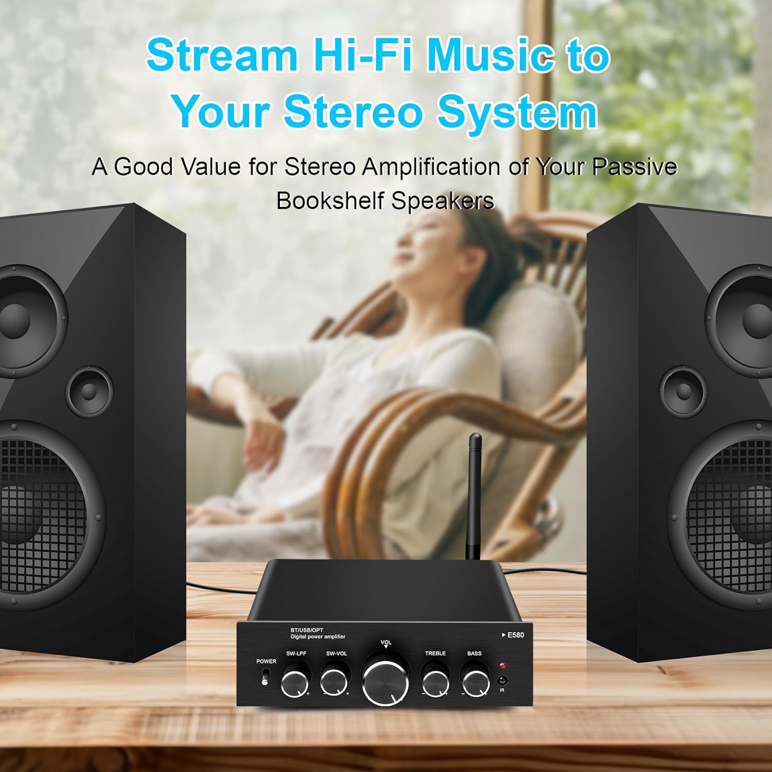 Daakro E580 Amplifier imqabbad mal-kelliema