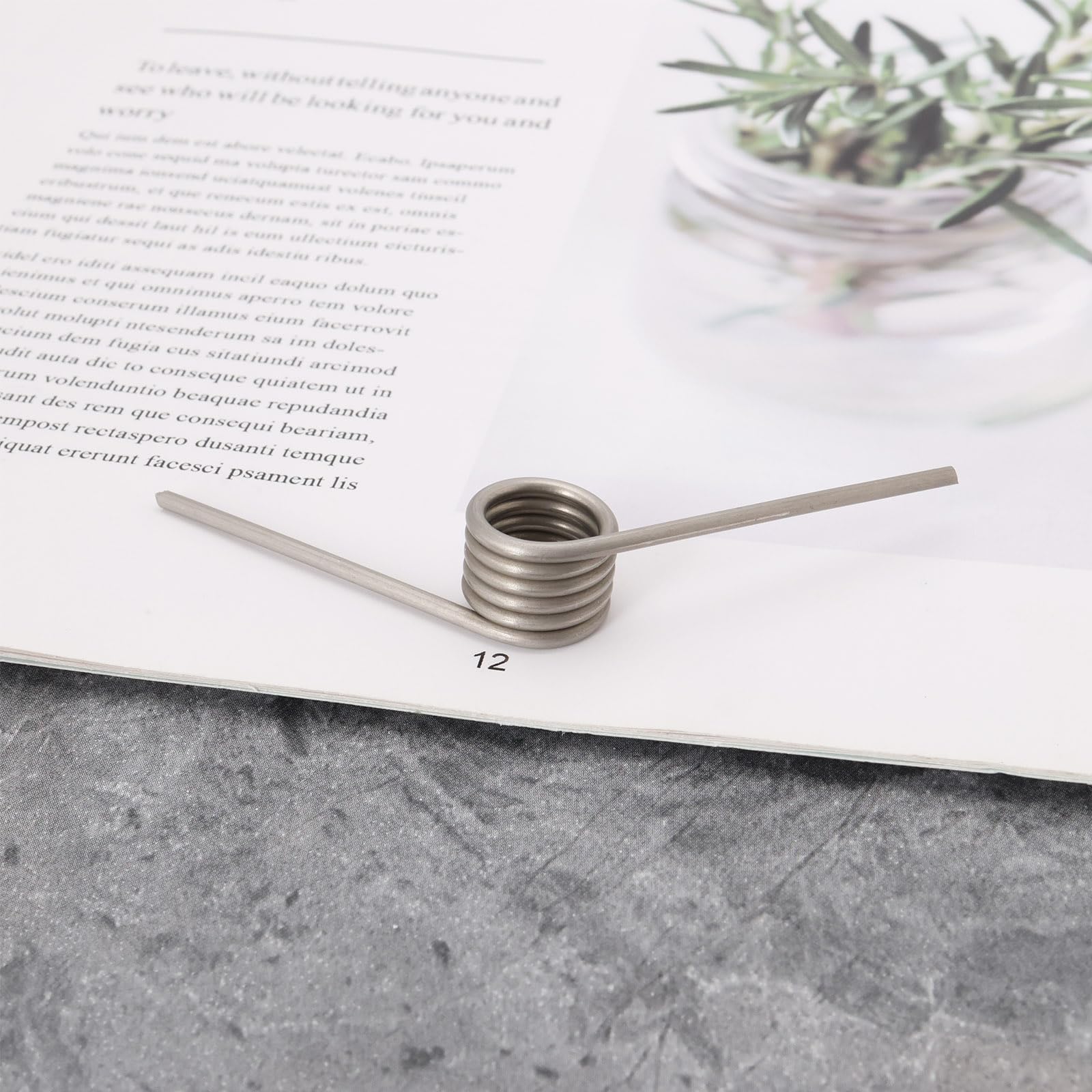 SG Store Torsionsfeder aus 304 Edelstahl, 2 mm Drahtdurchmesser, 15 mm Außendurchmesser, 122 ° Ablenkung, geeignet für Kamine mit Schiebetüren, Heimwerker, Holzbearbeitung, Möbelreparaturprojekt, 4