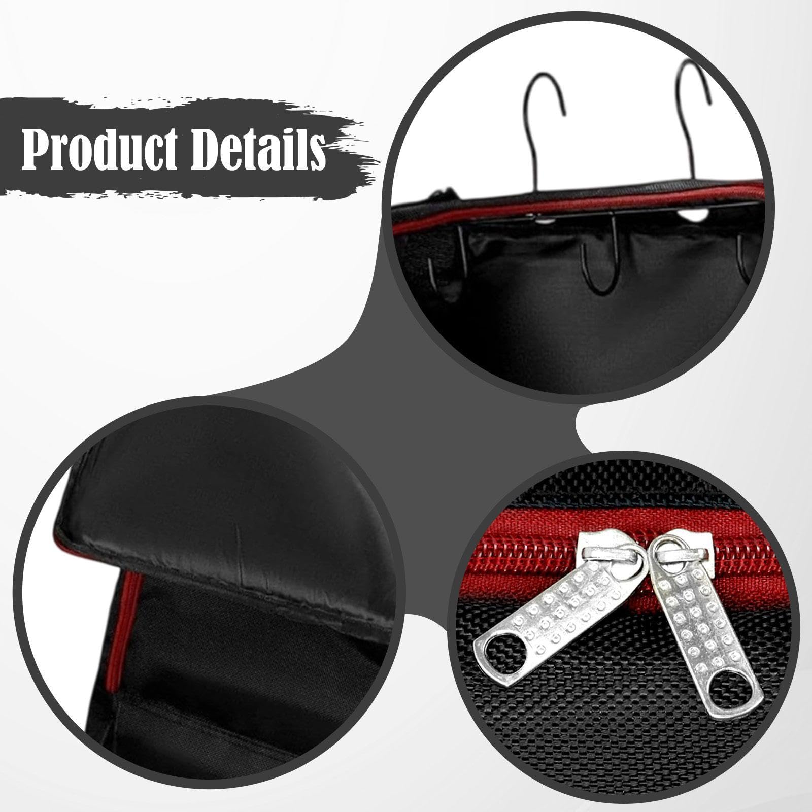 perfk Bolsa para Bridas de Caballo con Ganchos, Soporte Ecuestre para Exteriores, Bolsa de Almacenamiento Colgante, de Transporte para riendas, Cuerda de