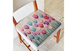 Elegant Tulip Pair of Wooden Dining Chair Cushions for Enhanced Comfort and Style