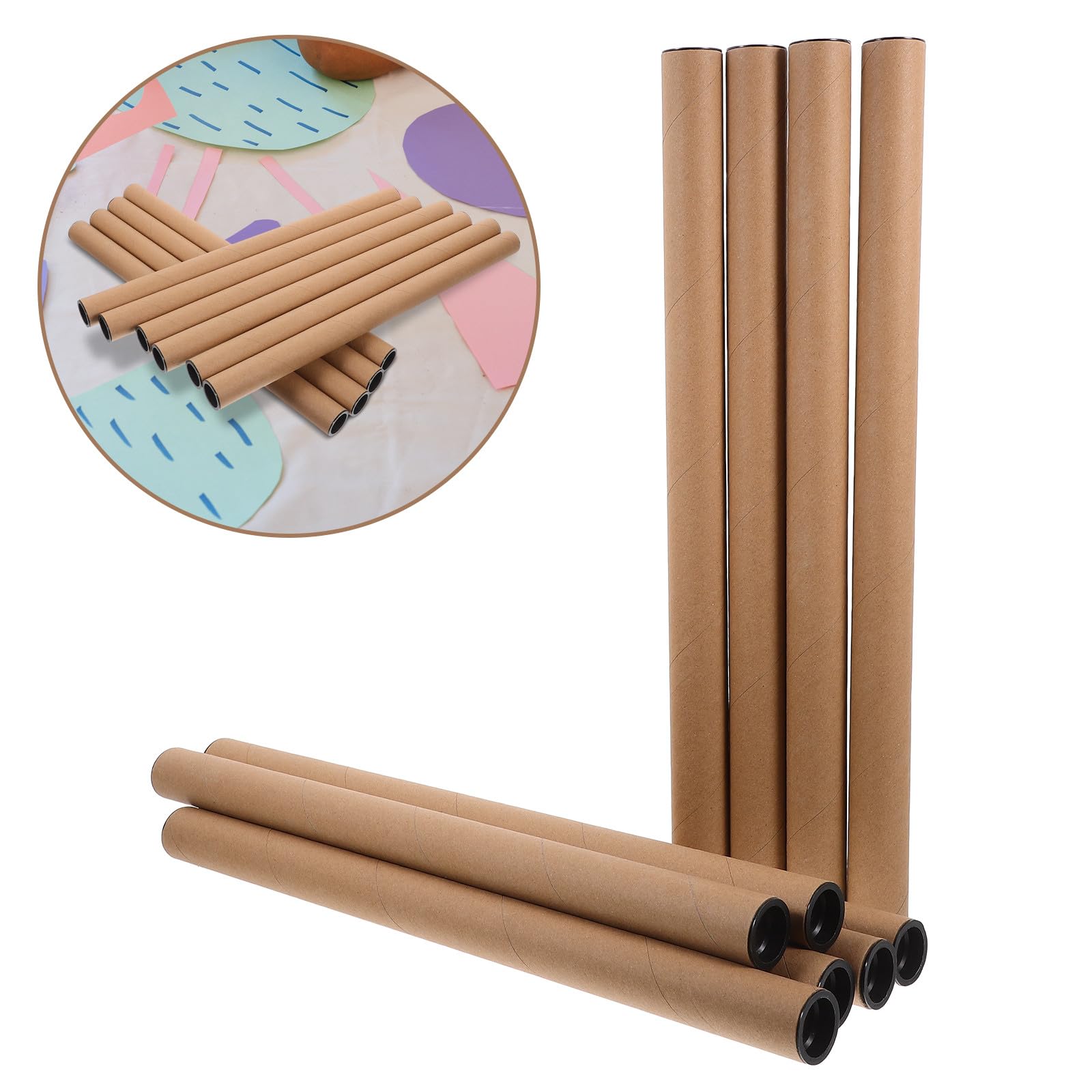 Tube de Rangement pour Affiches 1,5 Pouces X 12 Pouces, 10 Pièces