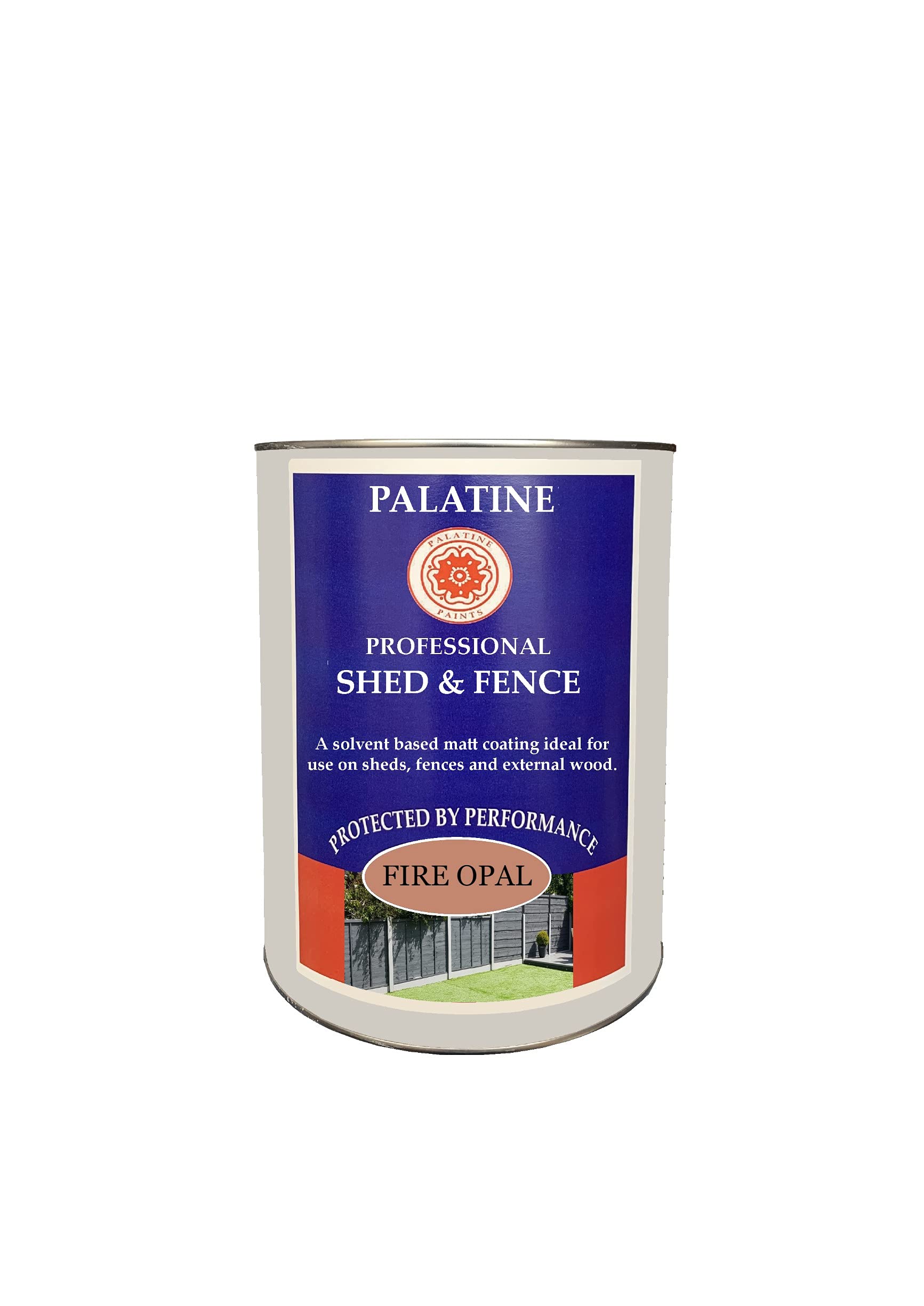 Palatine Professional Shed & Fence 2.5lt | Oil Based Paint for use on Sheds & Fences (Fire Opal)