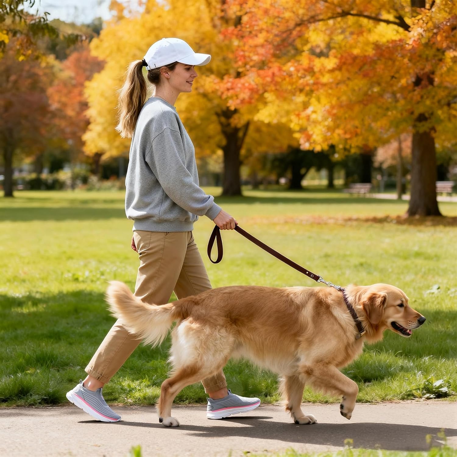 STQ Women's Slip on Sneakers Wide Toe Box Walking Tennis Shoes Cushion Sole Comfortable Orthopedic Arch Support Breathable Plantar Fasciitis Non-Slip Athletic Gym Workout Shoe - Image 3