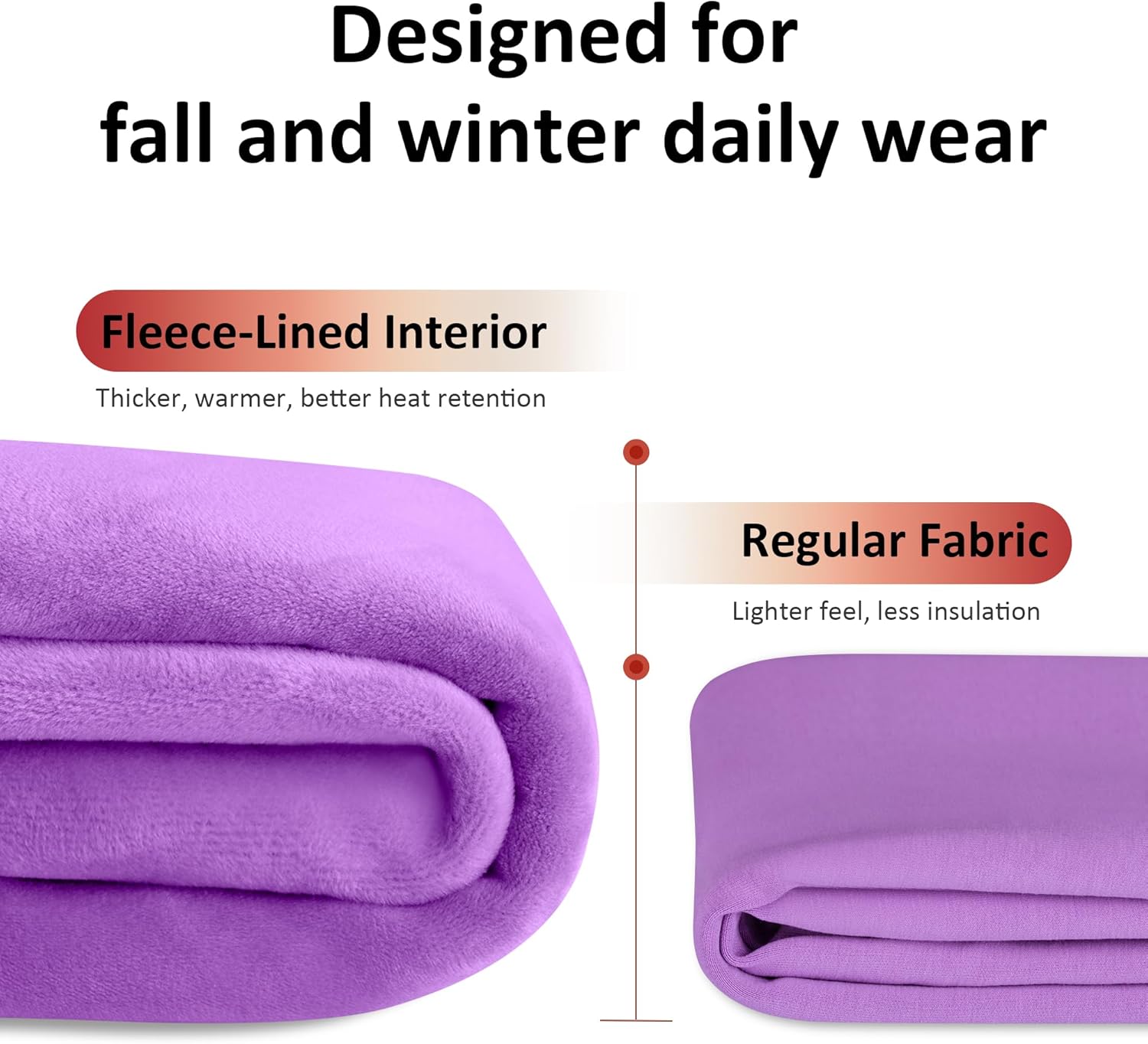 BIG ELEPHANT Girls Fleece Flared Pants – Soft Cotton Bell Bottom Pants with Pockets, Slim Thigh Fit for School & Daily Wear​ - Image 3